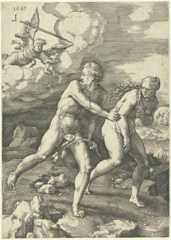 The Expulsion from Paradise by Lucas van Leyden